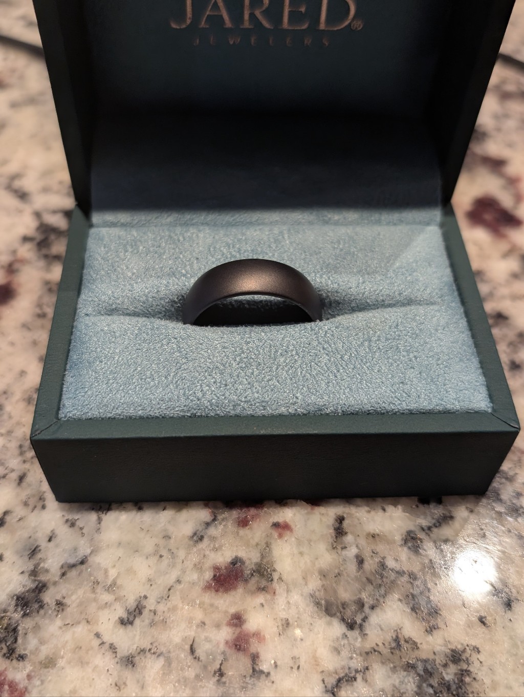 Matte Black Men's Comfort Dome Ring